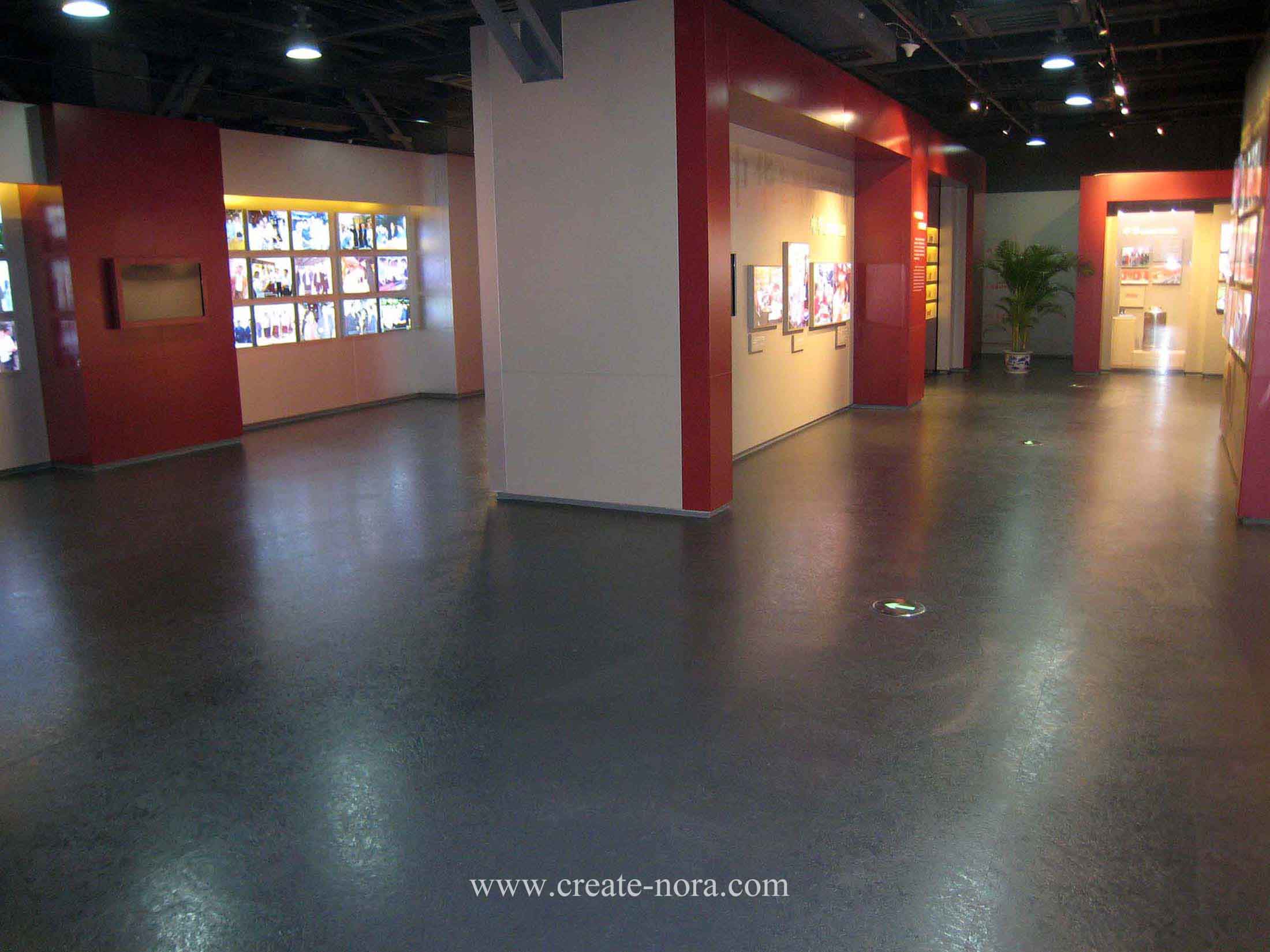 the photo of nora rubber flooring in Chunghwa Brand Culture Exhsibition Hall 8